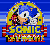 Sonic the Hedgehog - Triple Trouble Title Screen